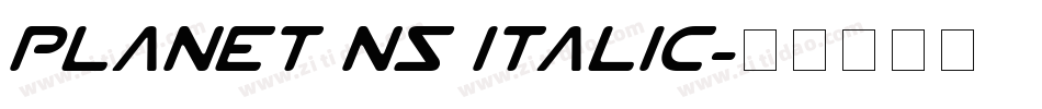 Planet NS Italic字体转换